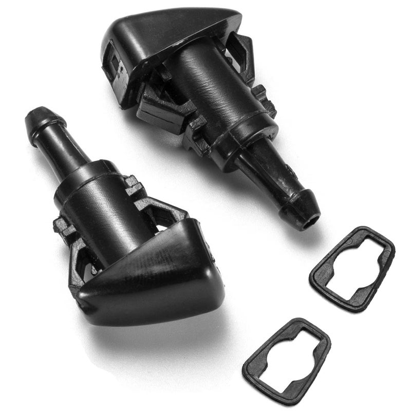 DICOOL 2 Pack Windshield Washer Nozzle Kit For Dodge Charger Grand Caravan Avenger Durango Ram 1500 2500 3500, Jeep Grand Cherokee, Chrysler Town And Country, Replace # 5116079aa 5160308aa - Image 1